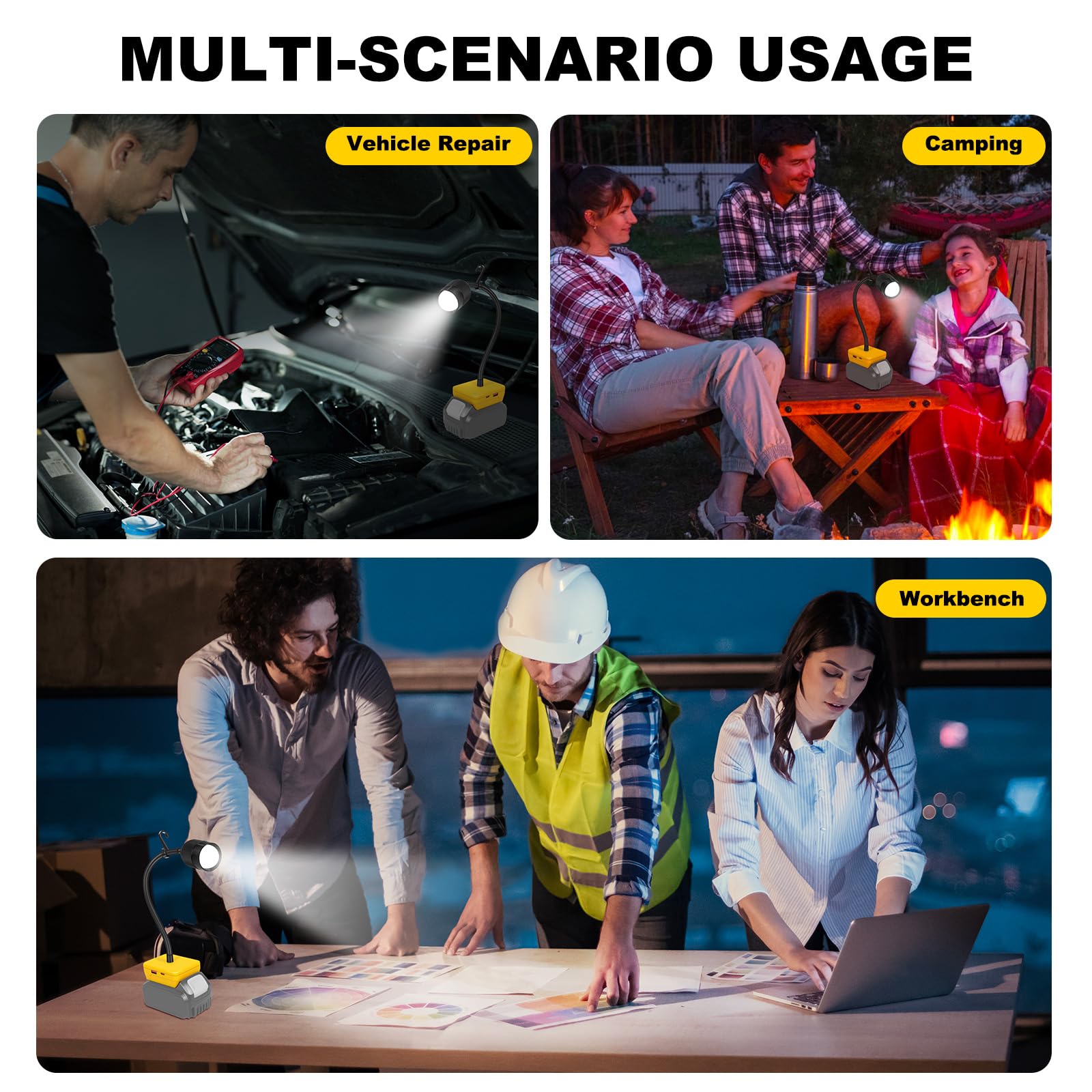 Canvage USB and Type-C charging features support on-the-go charging.