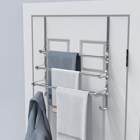 Canyave space-saving bathroom organizer keeps towels orderly