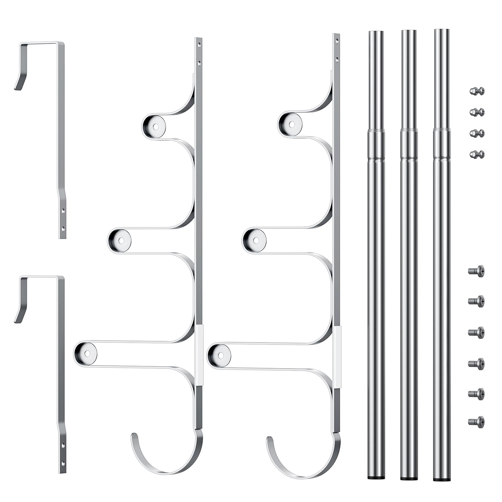 Canyave towel rack with hooks adding extra storage in small bathrooms