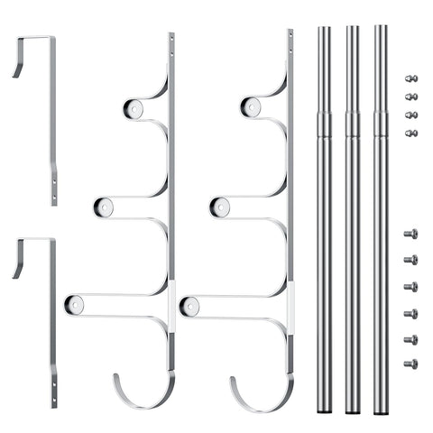 Canyave towel rack with hooks adding extra storage in small bathrooms