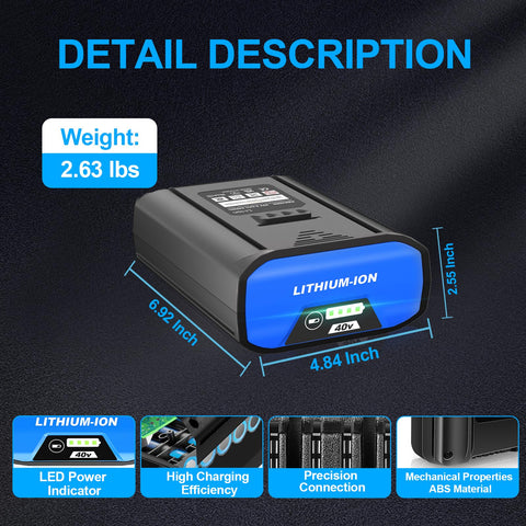Capowill 40V battery compact design fits tight tool spaces for longer jobs