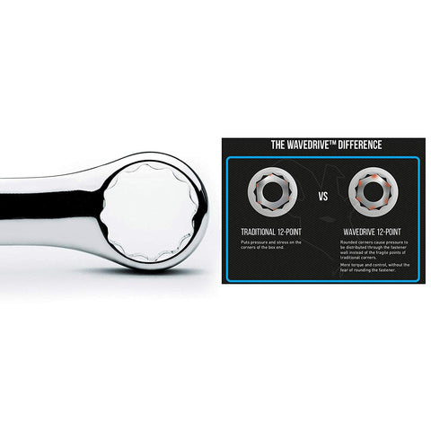Capri Tools wrenches feature a 15-degree offset for knuckle clearance in tight spaces