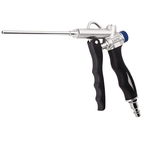 Capri Tools 2-Way Air Blow Gun up to 150 PSI for stubborn debris.