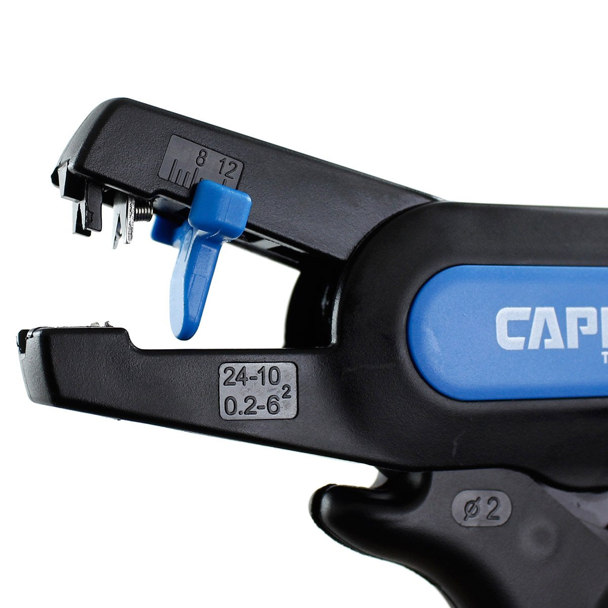 Capri Tools 20011 self-adjusting blades adapt to wire gauges automatically