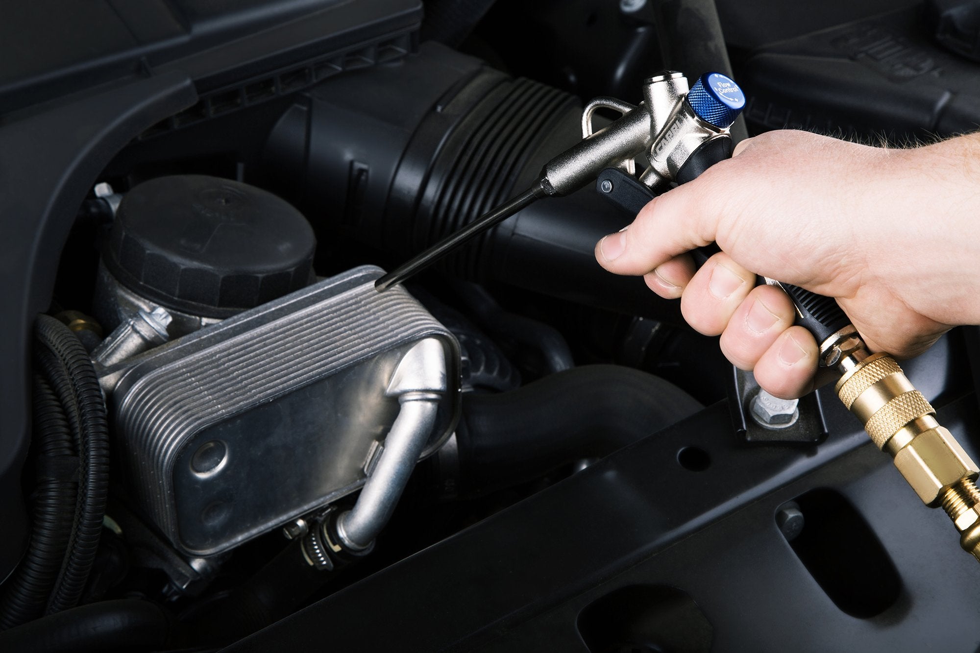Capri Tools aluminum frame and ergonomic soft grip for comfortable use.