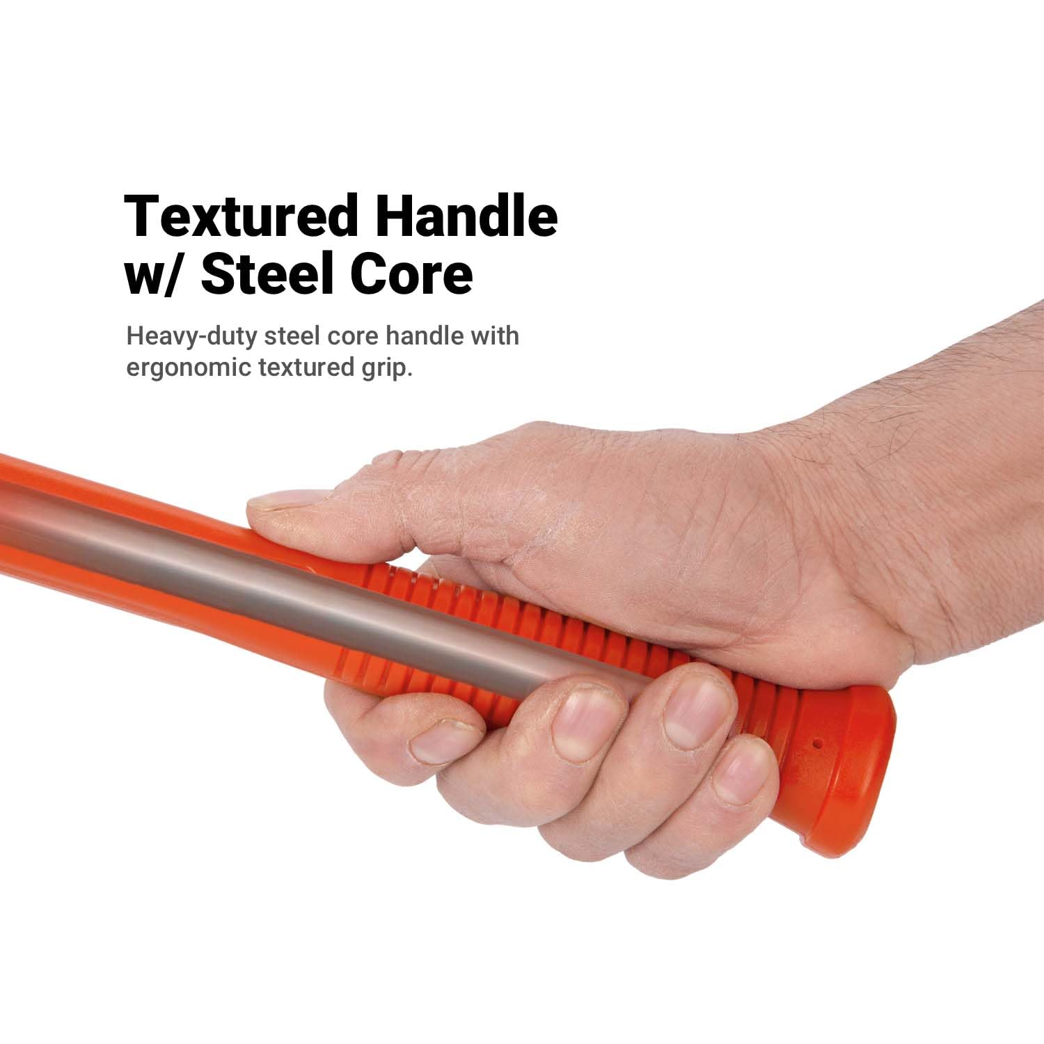 Capri Tools CP10102 reinforced steel handle adds durability and safety