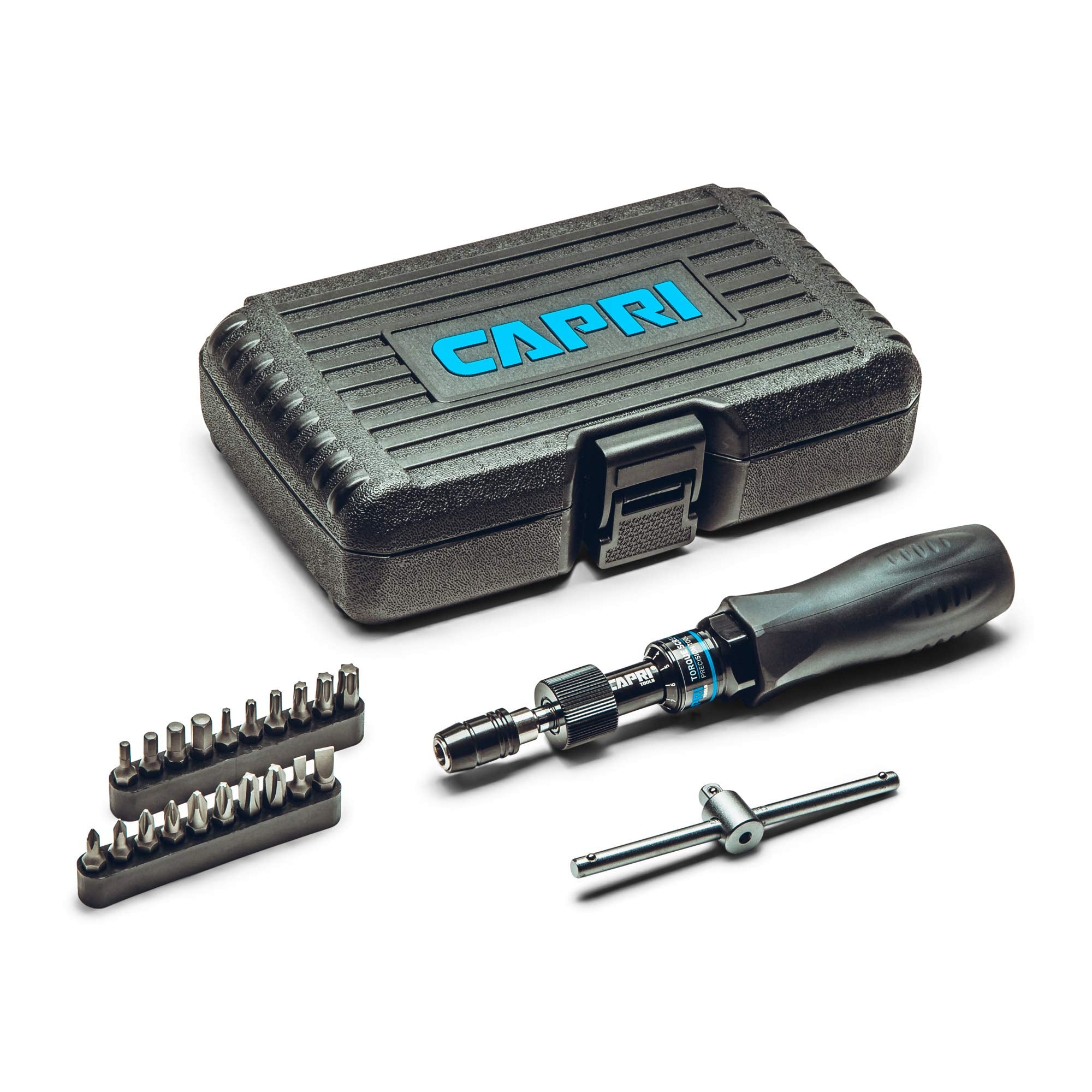 Capri Tools CP21075 torque screwdriver main image showing ergonomic grip for comfortable precision tightening