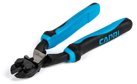 Capri Tools Klinge Mini Bolt Cutter 8-inch blue and black for portable cutting