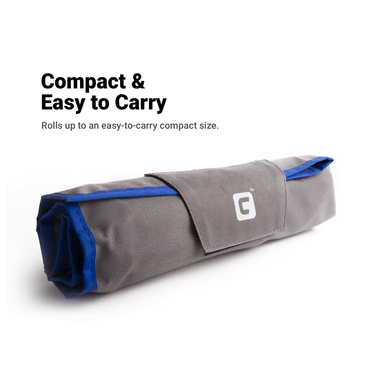 Capri Tools rolled-flat storage design for versatile carrying and storage