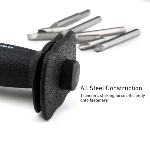 Capri Tools screwdriver bits array for common fasteners.