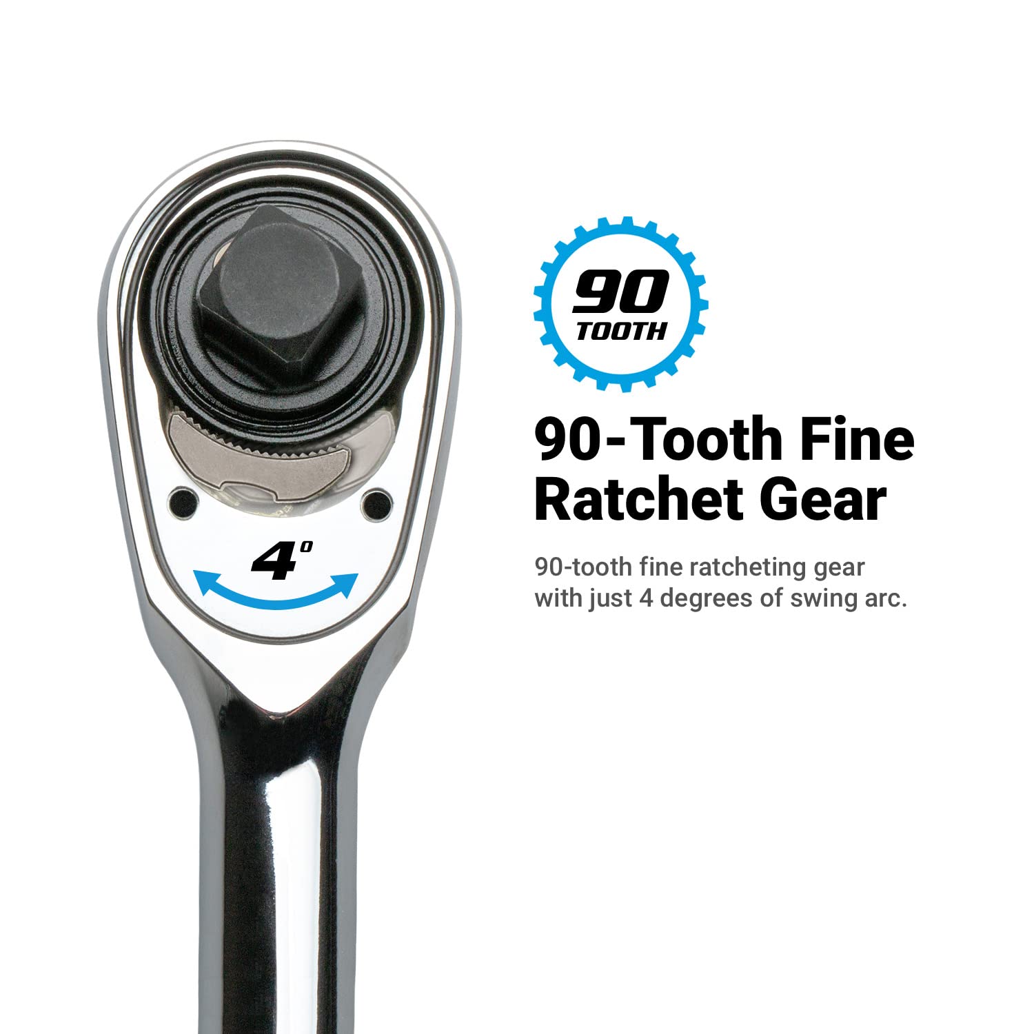 Capri Tools soft grip ergonomic handle provides comfortable use.