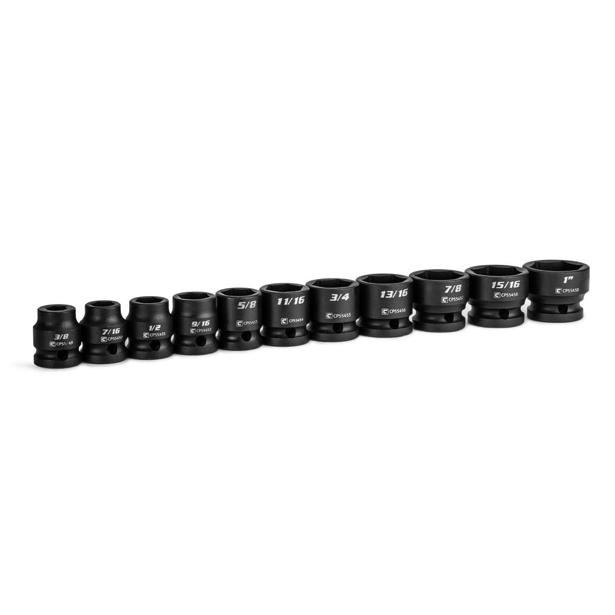 Capri Tools stubby impact socket set in tight spaces enables high-torque access.