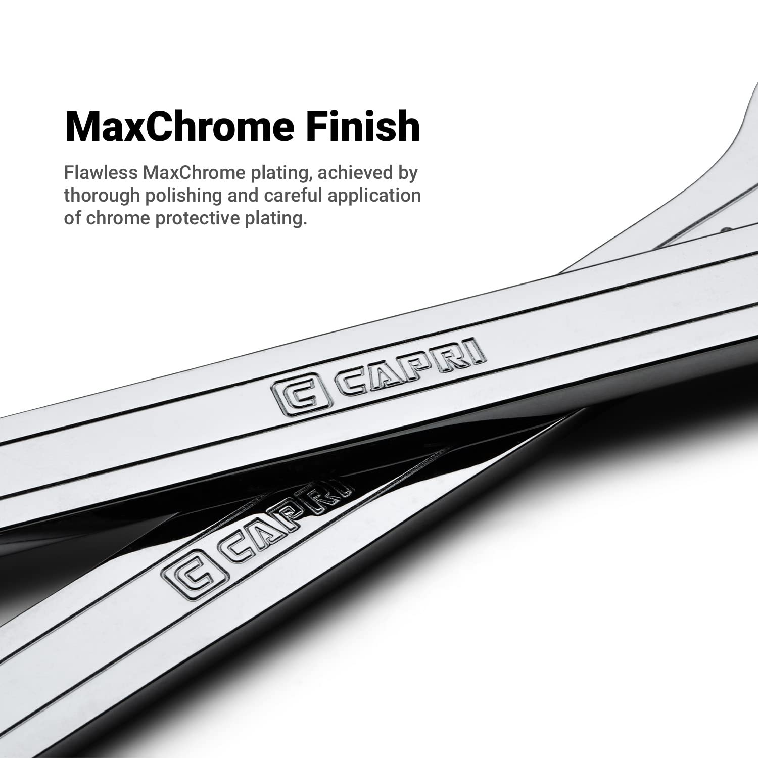 Capri Tools 16-19mm thin edge view emphasizes broad sizing with minimal clearance.