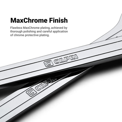 Capri Tools 16-19mm thin edge view emphasizes broad sizing with minimal clearance.