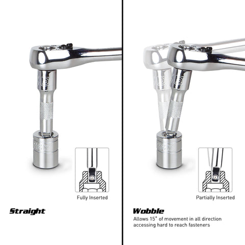 Capri Tools wobble extension bar 1-3-4 in long helps access angled fasteners