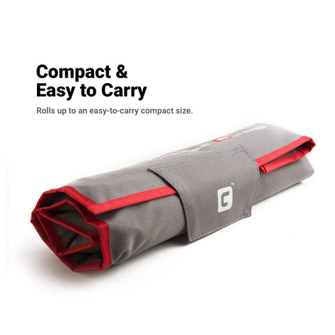 Capri Tools pocket dimensions grow with size for larger wrenches.