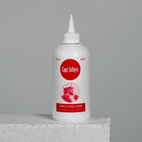 Captain Tolley's Creeping Crack Cure caravan spot seal helps protect against moisture.