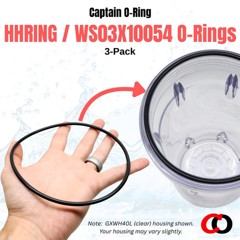 Captain O-Ring Buna-N 3-pack close-up highlights material resilience for water systems
