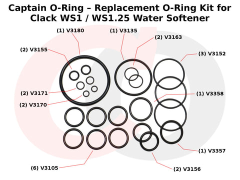 Captain O-Ring WS1 injector/plug pair image illustrates included seals for quick fixes.