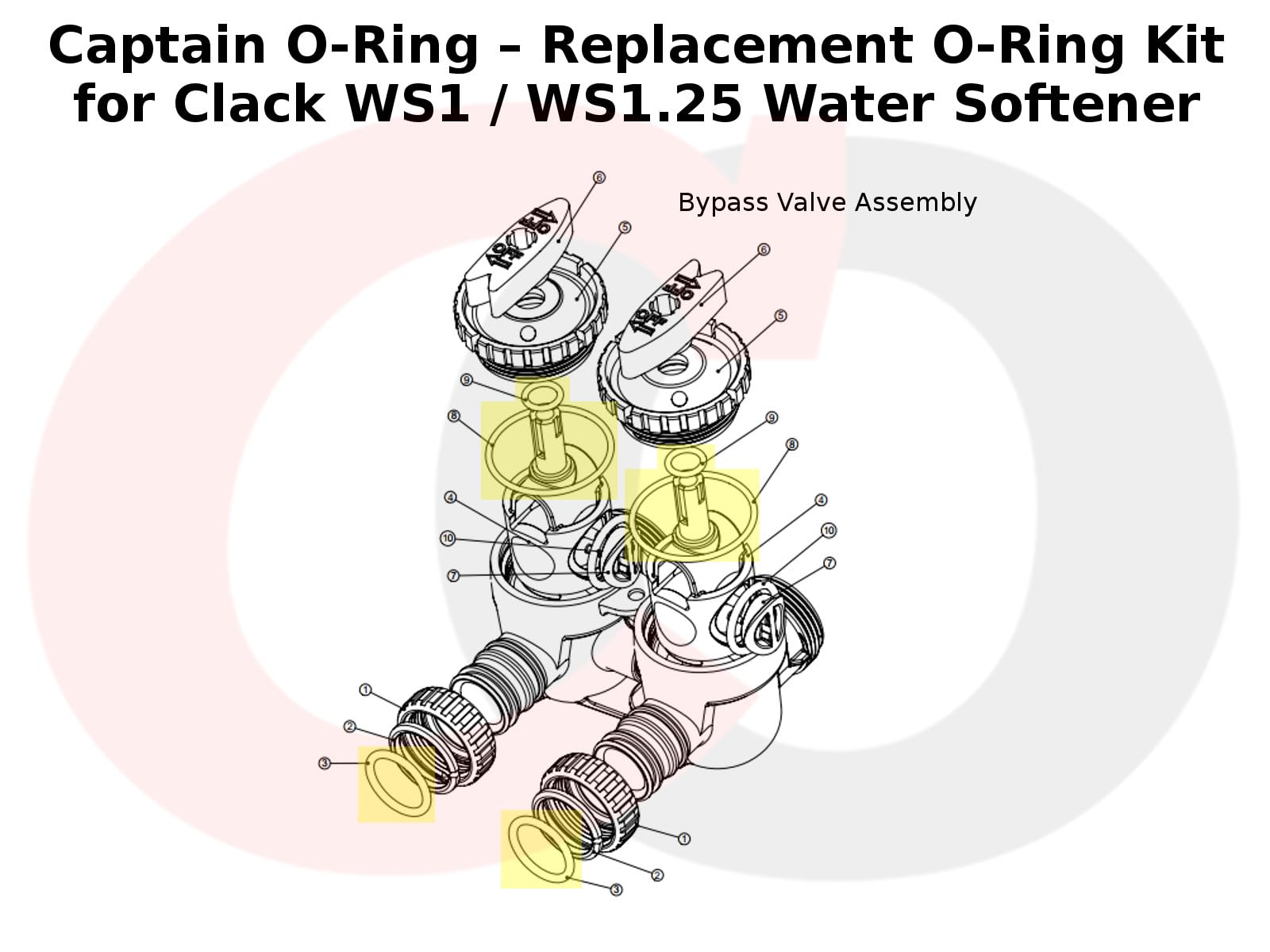 Captain O-Ring WS1 refill flow elbow o-rings demonstrate critical leak-path seals.