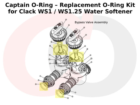 Captain O-Ring WS1 refill flow elbow o-rings demonstrate critical leak-path seals.