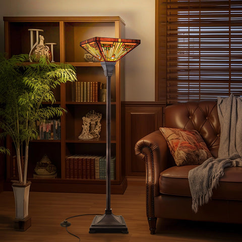 Capulina Tiffany lamp is ideal for bedroom reading and relaxation