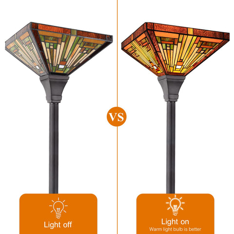 Capulina easy-assembly torchiere lamp enables quick setup