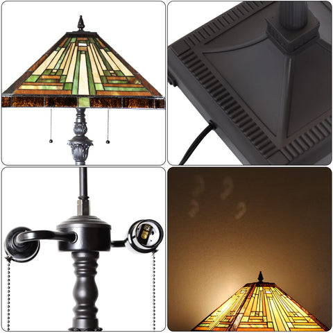 Capulina Tiffany Lamp living room setup with warm ambiance