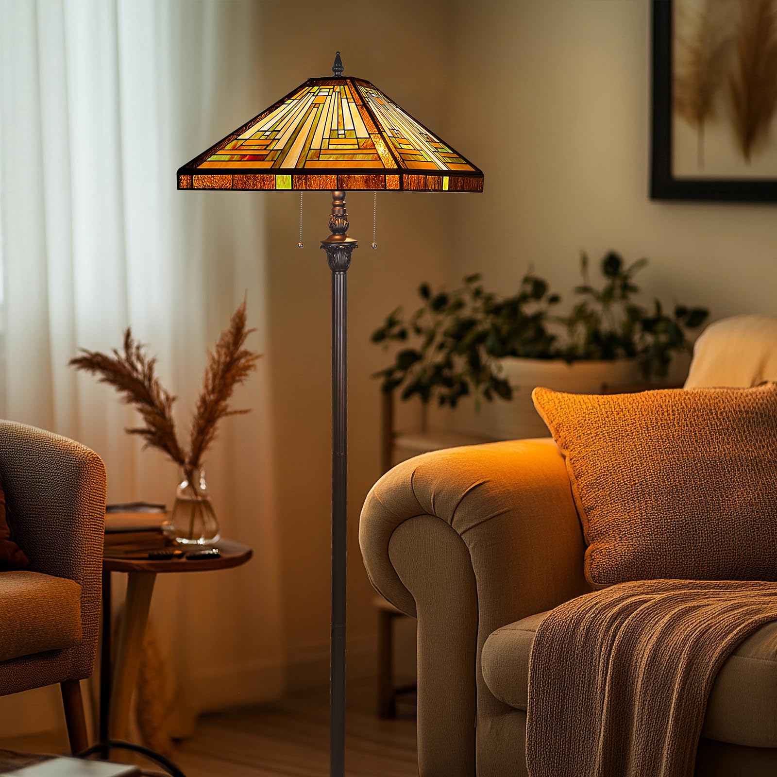Capulina Tiffany Lamp ideal for reading nooks and home offices