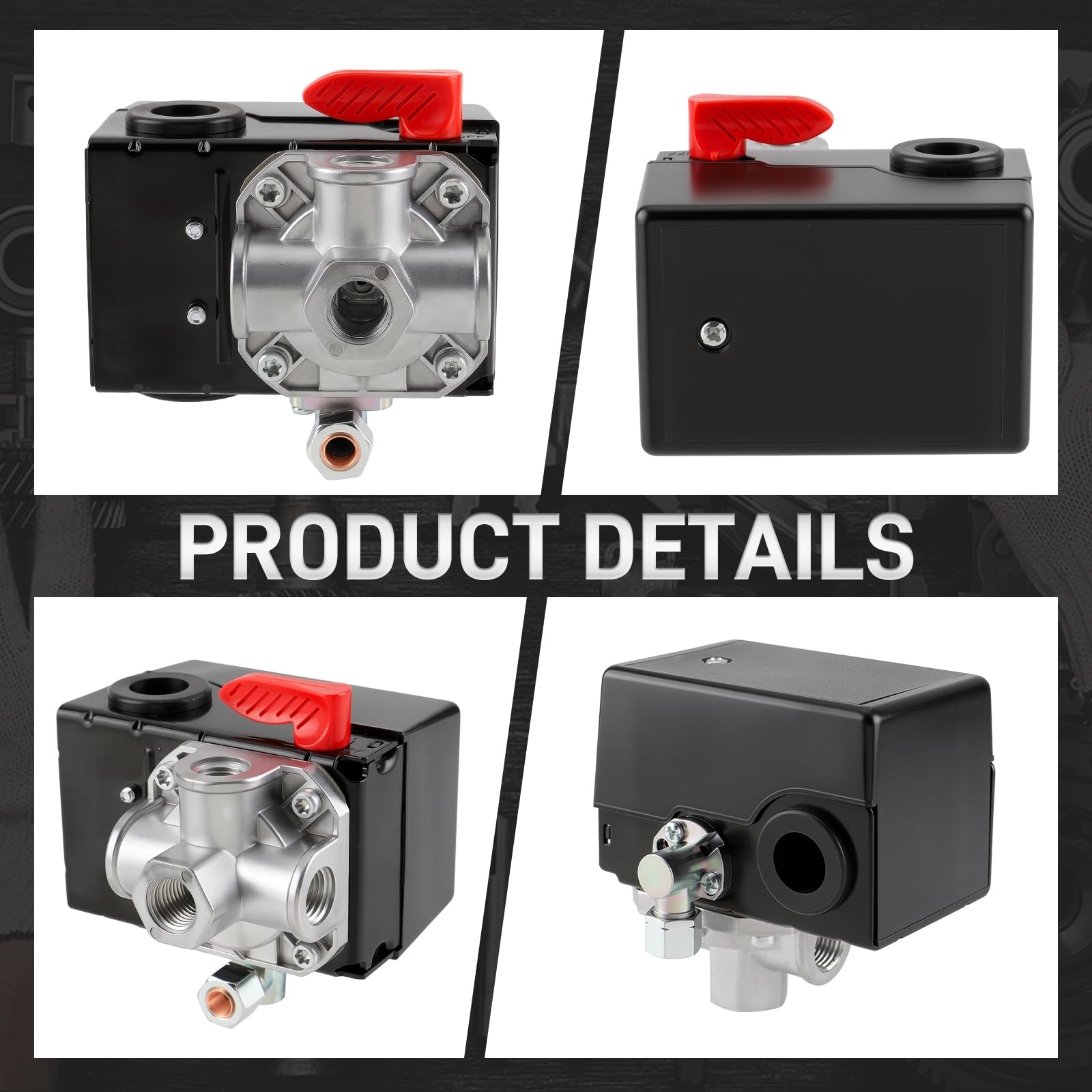 CARBBIA Z-D26612 four-port configuration enables versatile connections in a compact workshop setup