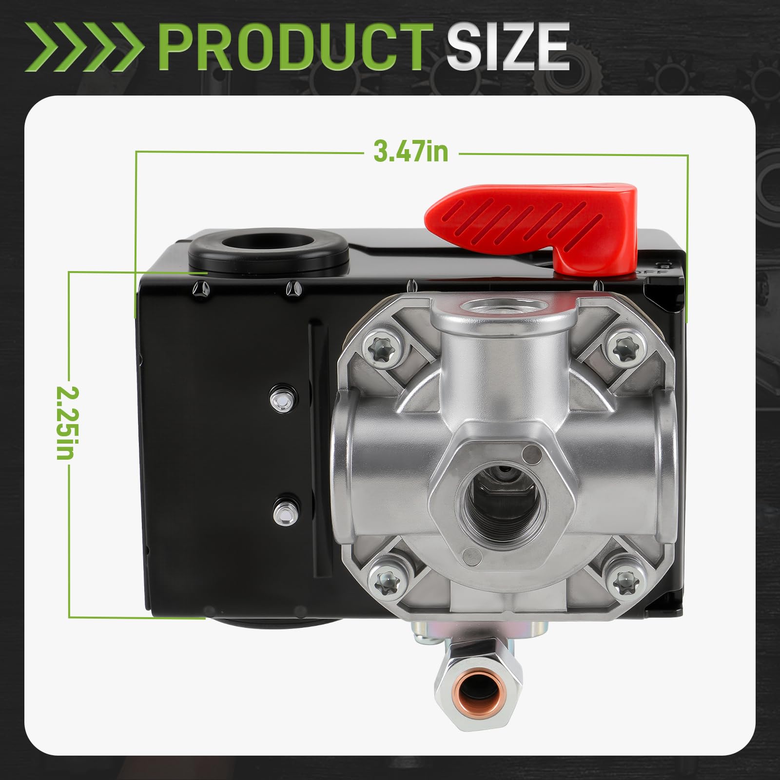 CARBBIA Z-D26612 unloader valve detail supports smooth depressurization for safer operation