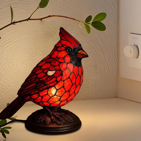 Cardinal Lamp bedside nightlight provides soft lighting without harsh glare.