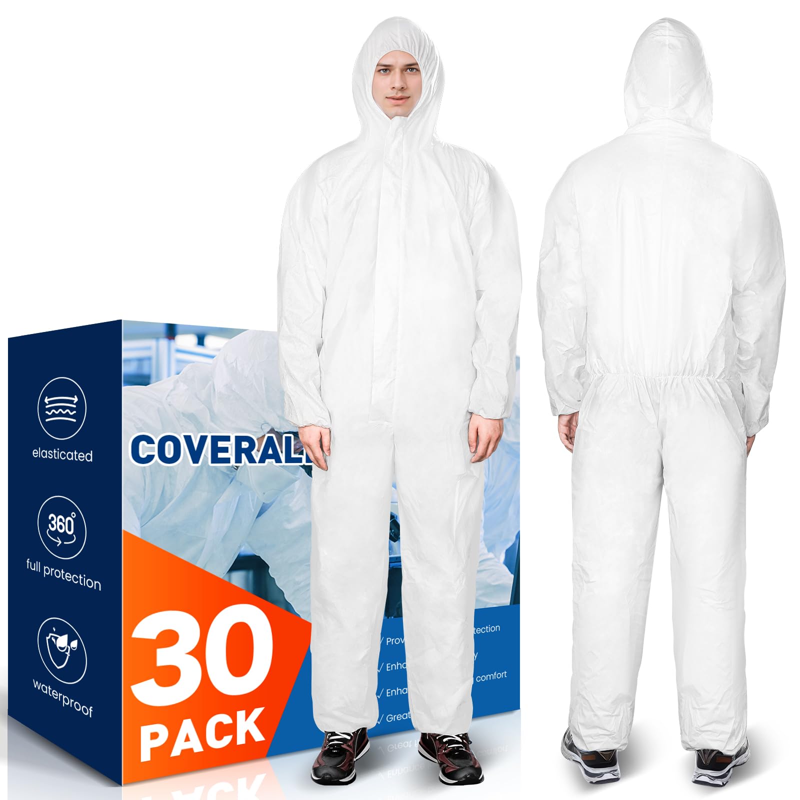 CAREGY Hazmat Suit, breathable material for all-day comfort during shifts
