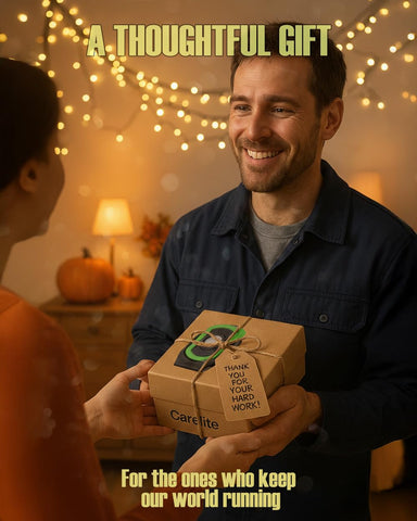 Carelite portable work light fits in pockets, toolboxes, or backpacks for on-the-go tasks