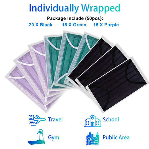 Caremore gray 4-ply mask color option for versatile outfits