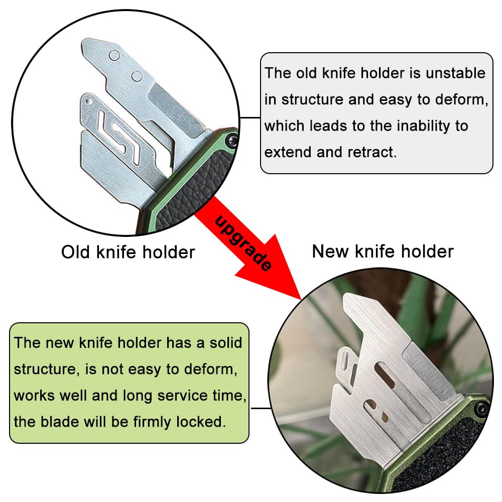 Caressolove auto retract box cutter with safety slider