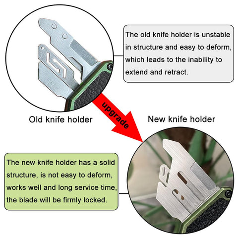 Caressolove auto retract box cutter with safety slider
