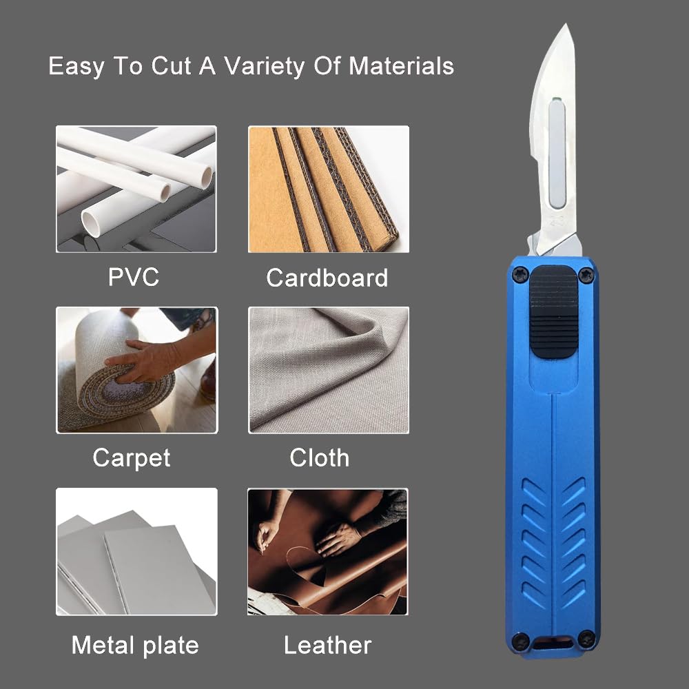 Caressolove pocket knife with clip highlights portable EDC use.