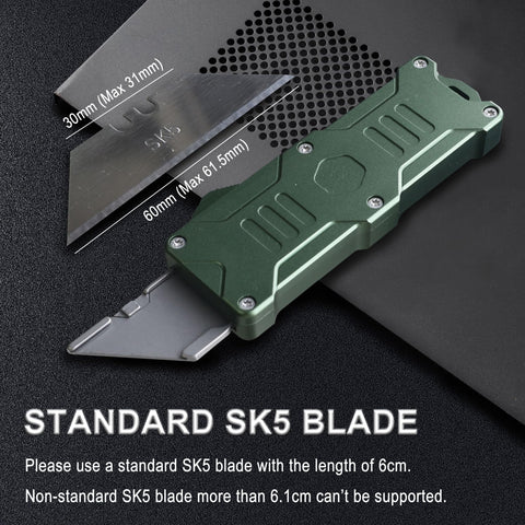 Caressolove Switch Blades Knife featuring elastic safety lock and secure blade holder