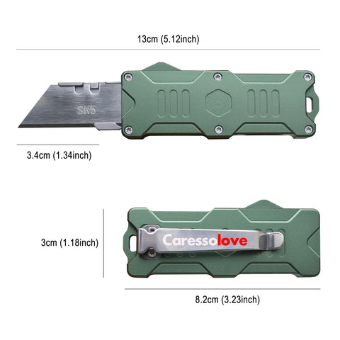 Caressolove Switch Blades Knife includes ten blades for long-term use
