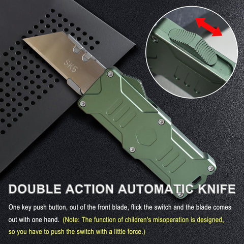 Caressolove Switch Blades Knife with SK5 blades replacement for durable cutting performance