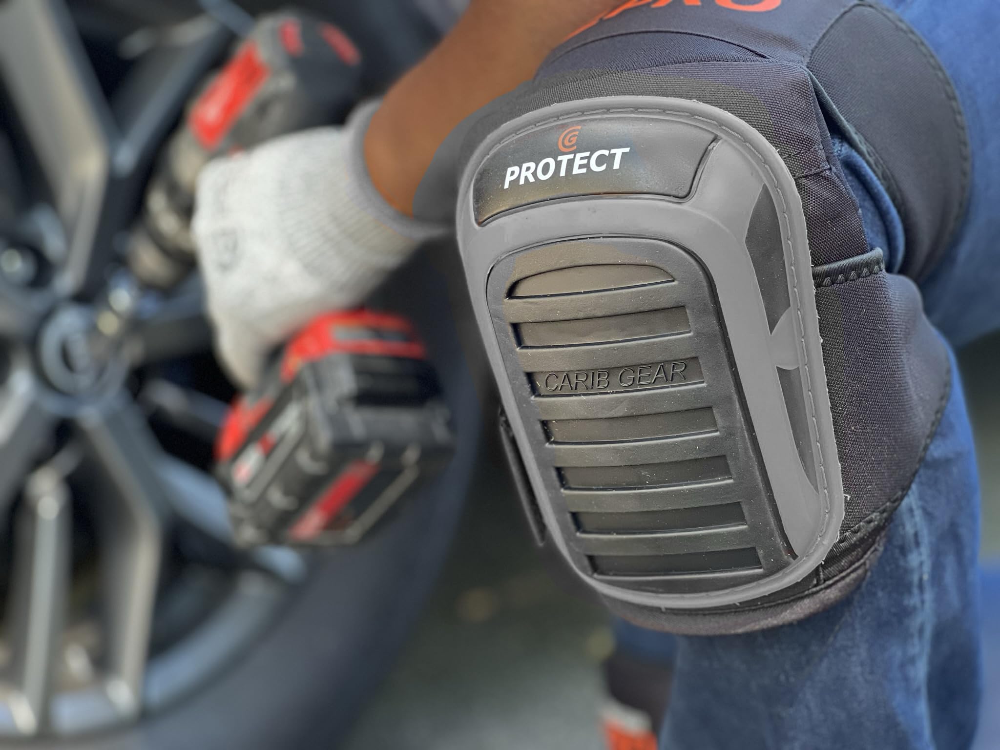 CARIB GEAR PRO leather gloves with padded palms for grip and durability