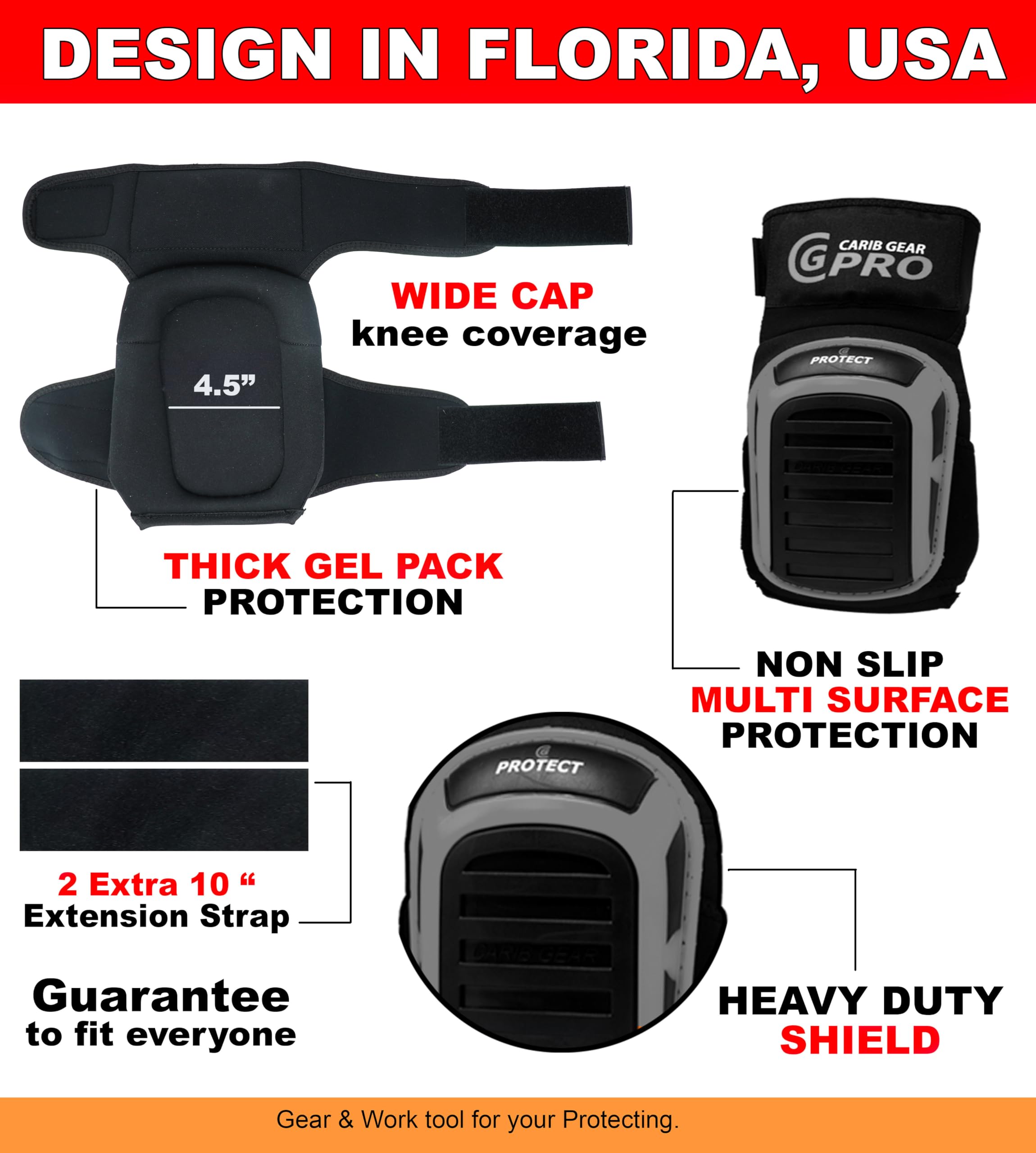 CARIB GEAR PRO safety glasses anti-fog for clear outdoor use