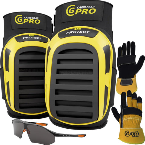CARIB GEAR PRO knee pads with double gel core for all-day comfort