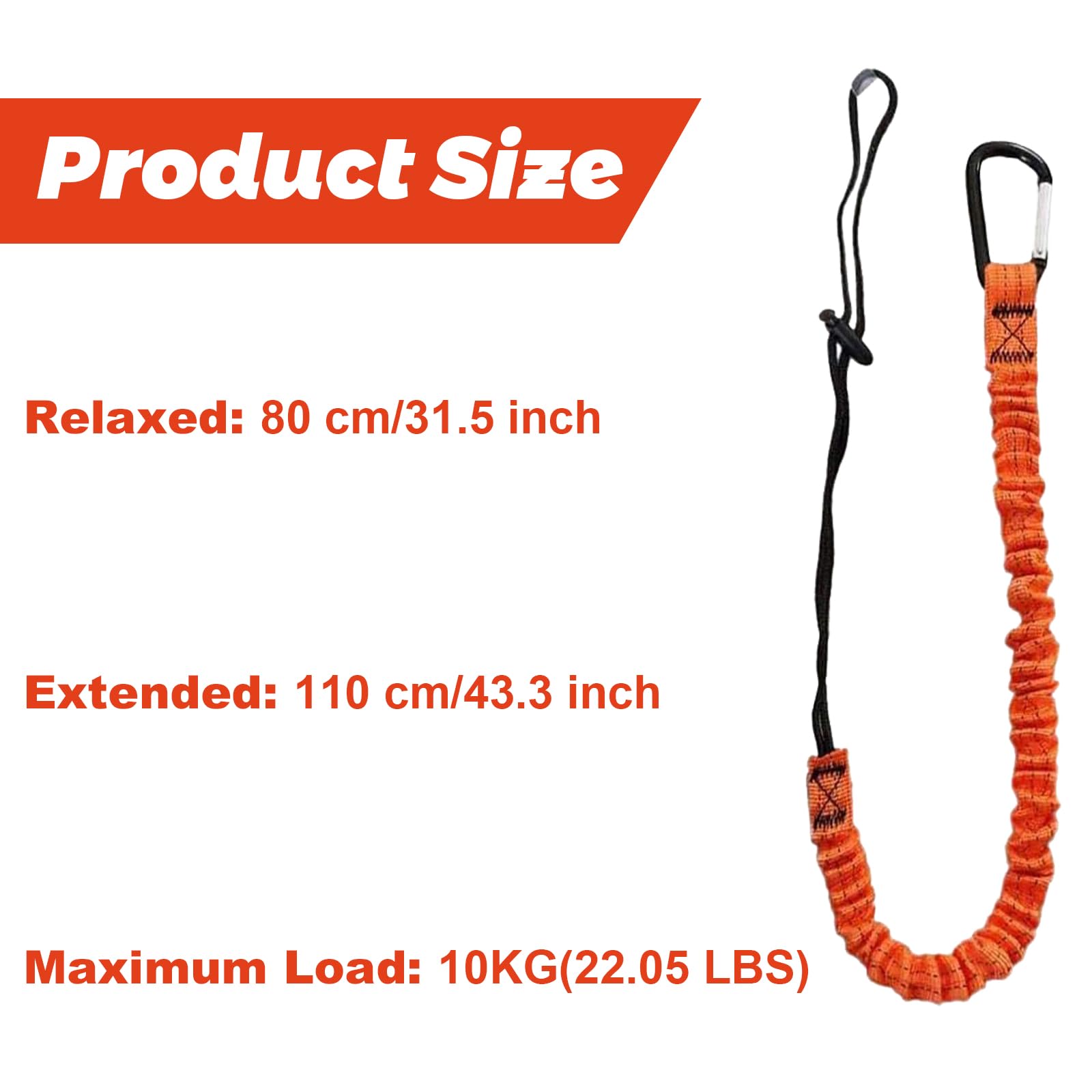 Carivia retractable tool lanyards laid out for construction site safety.