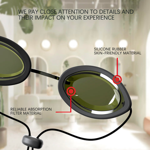 CARLANY anti-fog coating maintains visibility during treatments.