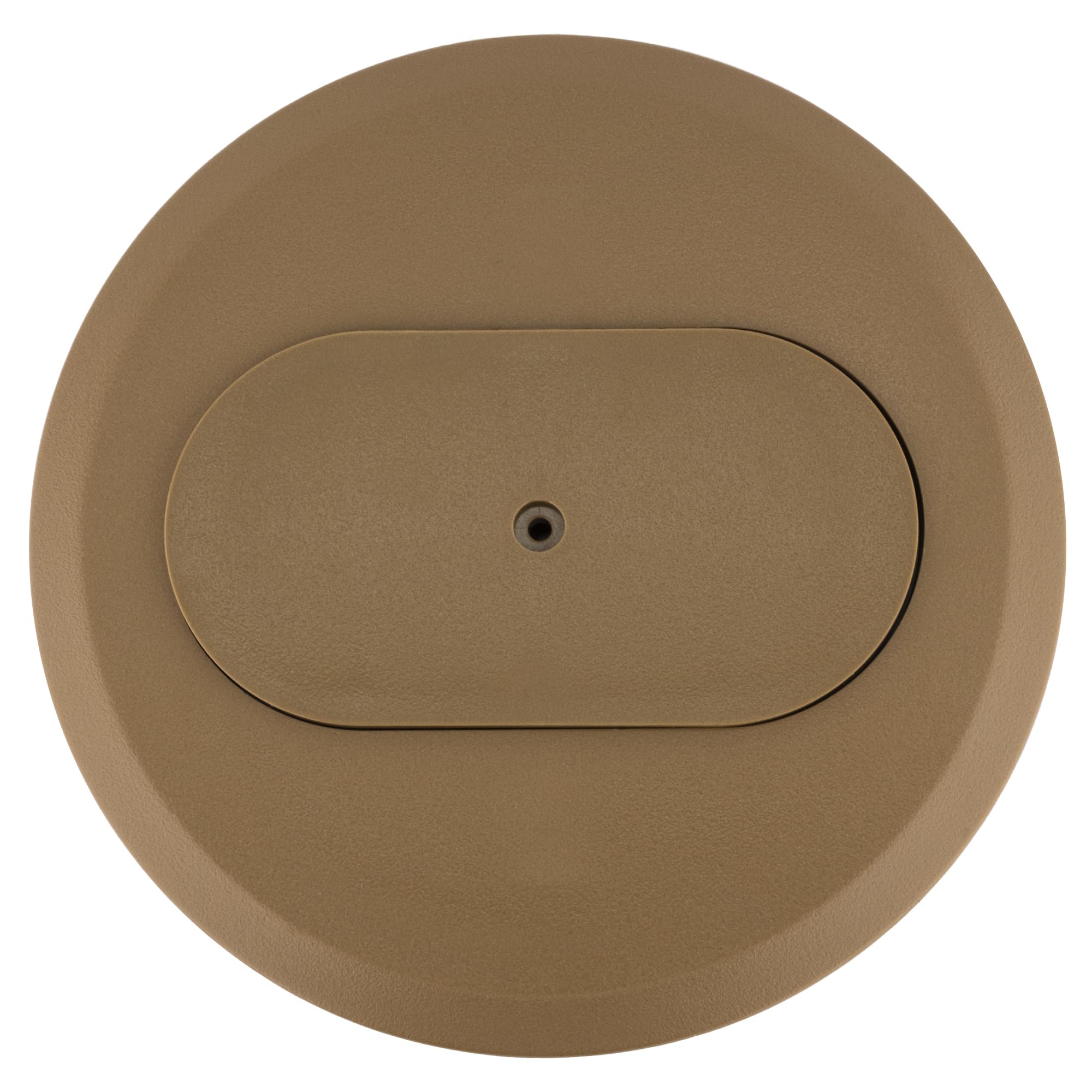 Carlon E97DSC Carmel cover front view showing flush mount profile