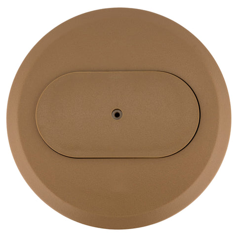 Carlon E97DSC Carmel cover front view showing flush mount profile