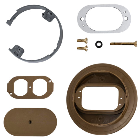Carlon E97DSC underside with adapter ring for precise coverage