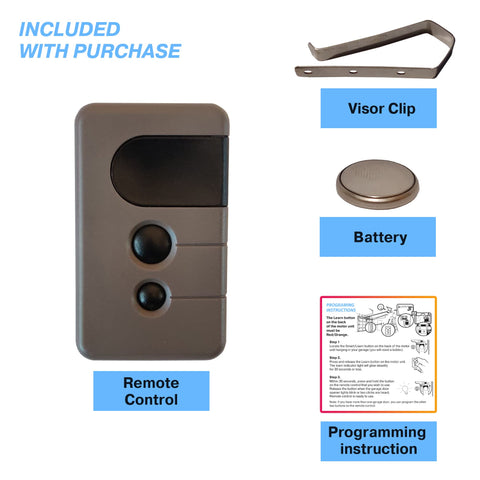 CARMATOR LiftMaster visor clips for quick installation and secure mounting.